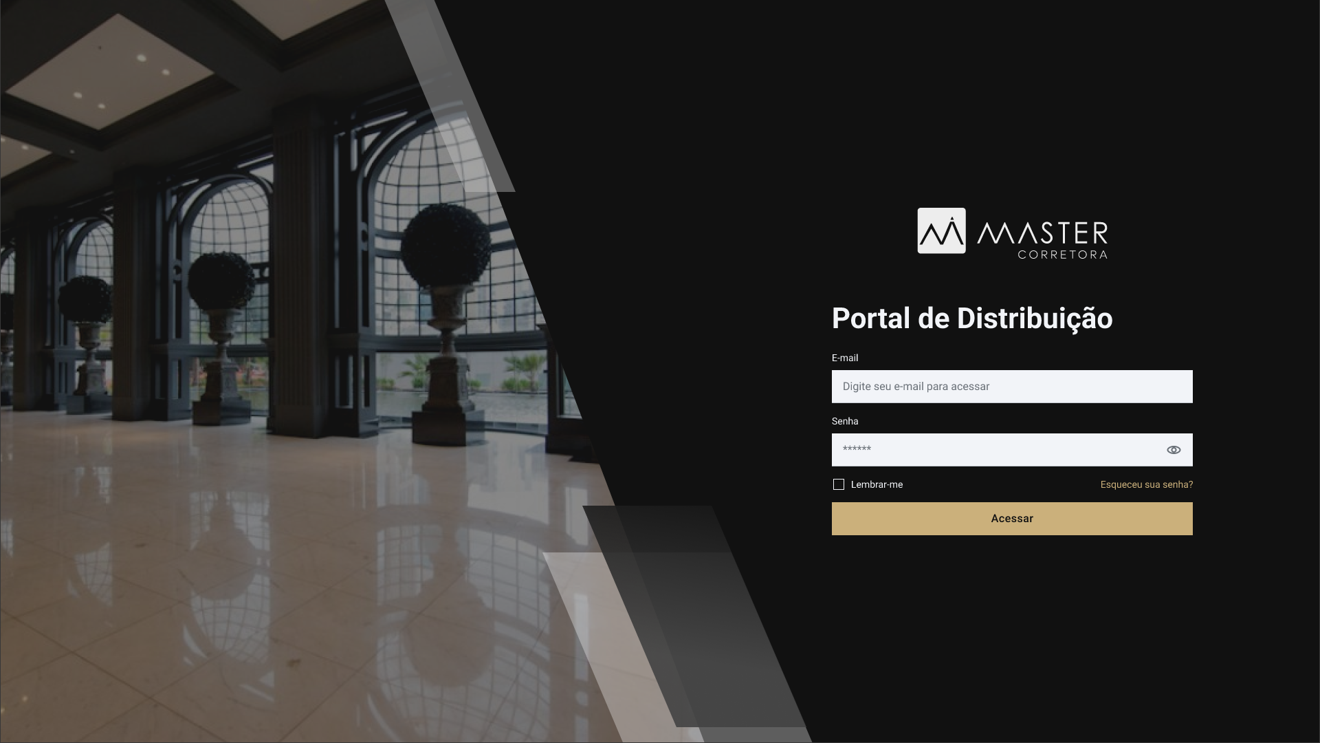Dashboard do Portal AAI